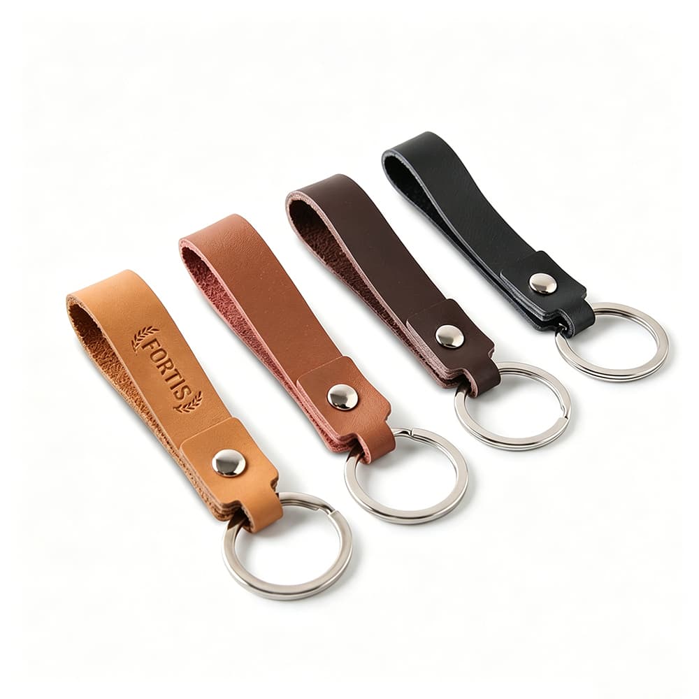 Leatherette Wrist Strap Keychain