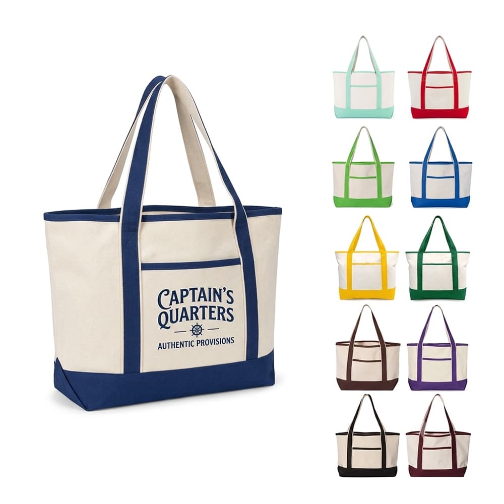 12 oz Canvas Tote Bag w/ Pocket