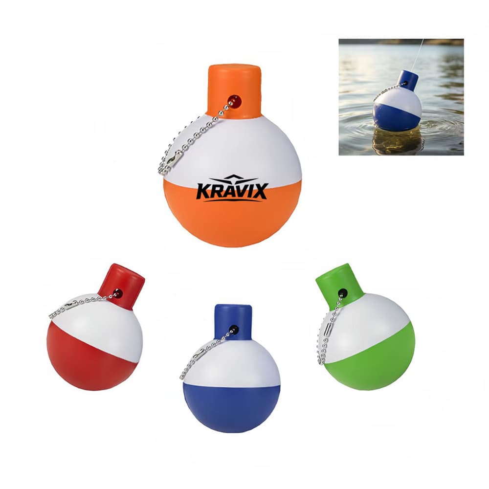 Buoyant Fishing Bobber Key Tag