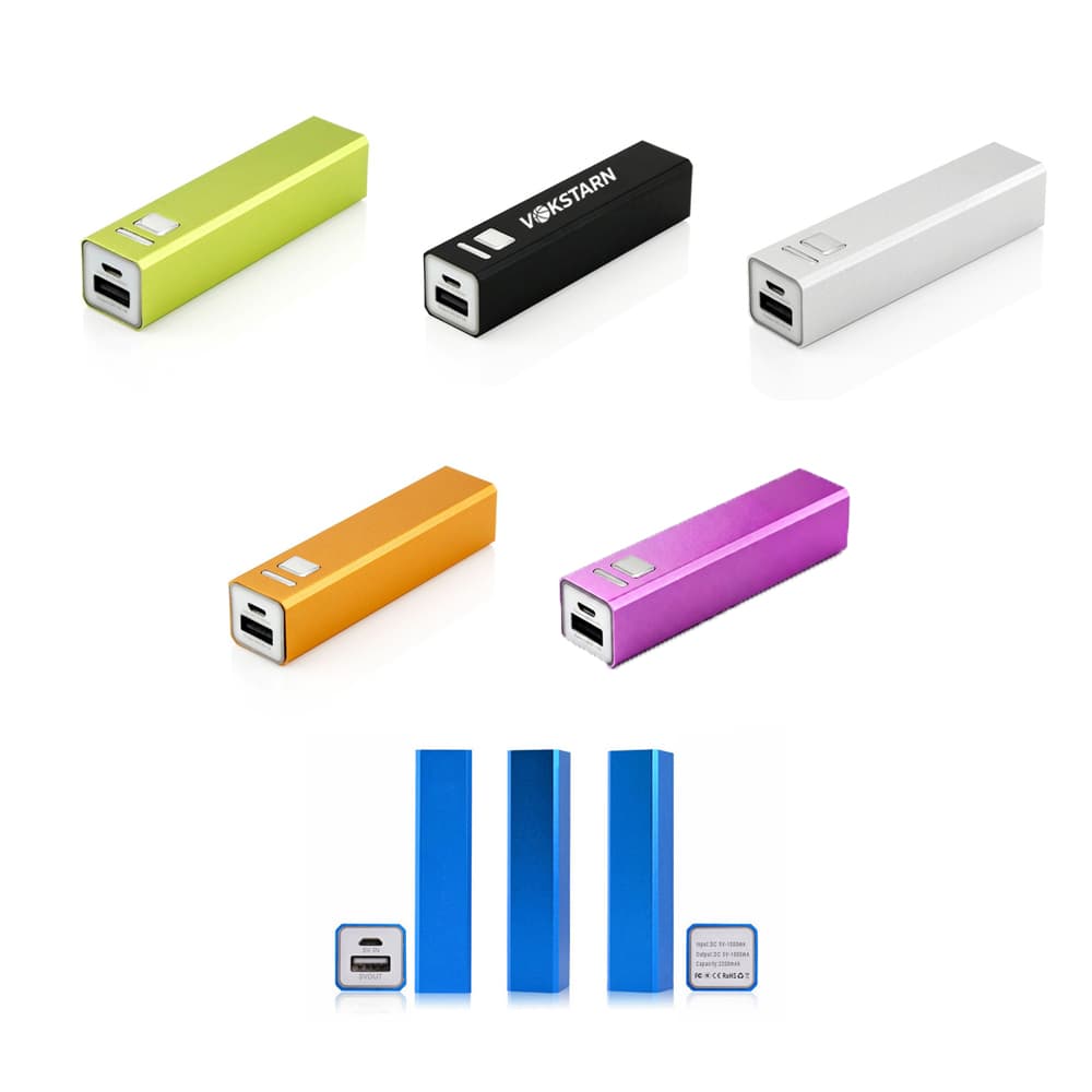 Compact 2600mAh Aluminum Power Bank