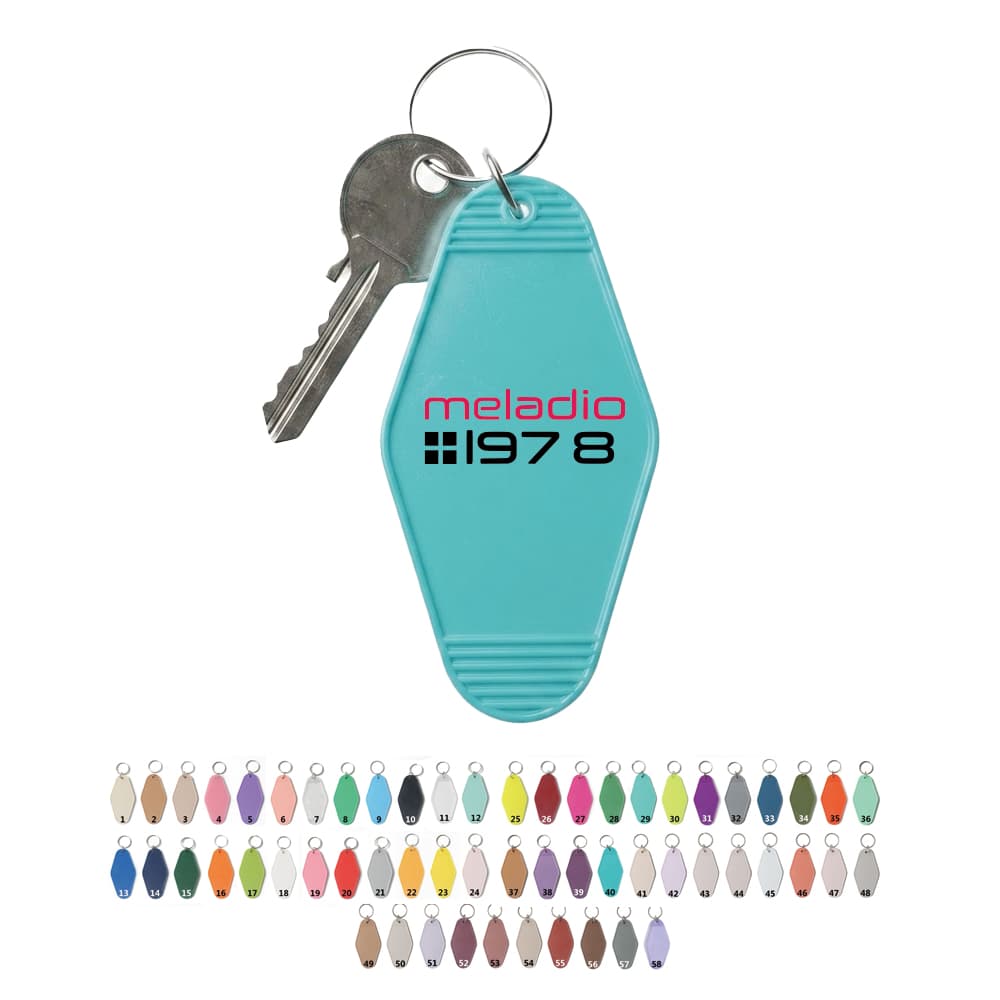 Vintage Rhombus Motel Hotel Key Tag