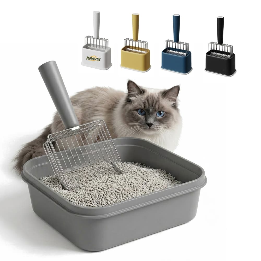 Sifting Cat Litter Scoop Set w/ Base