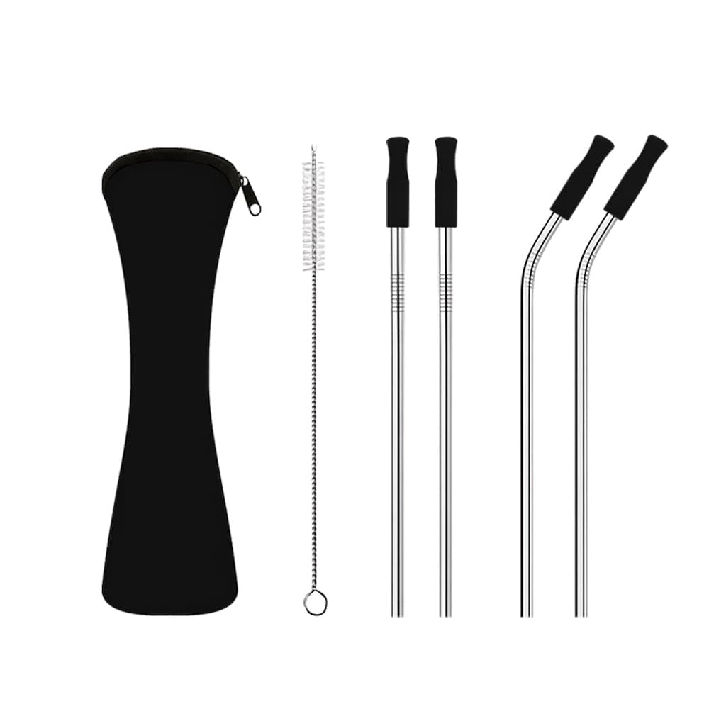 Reusable Straws w/ Neoprene Carry Pouch gallery 3