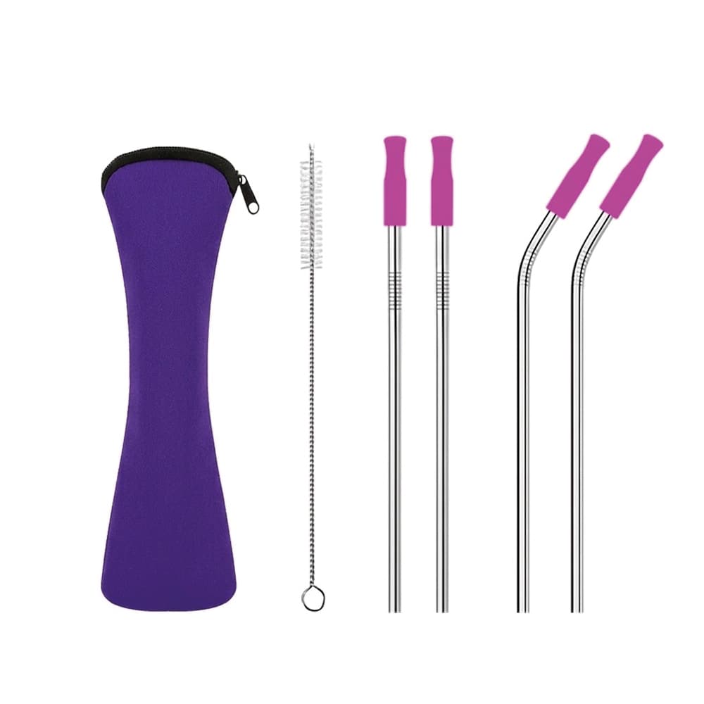Reusable Straws w/ Neoprene Carry Pouch gallery 5
