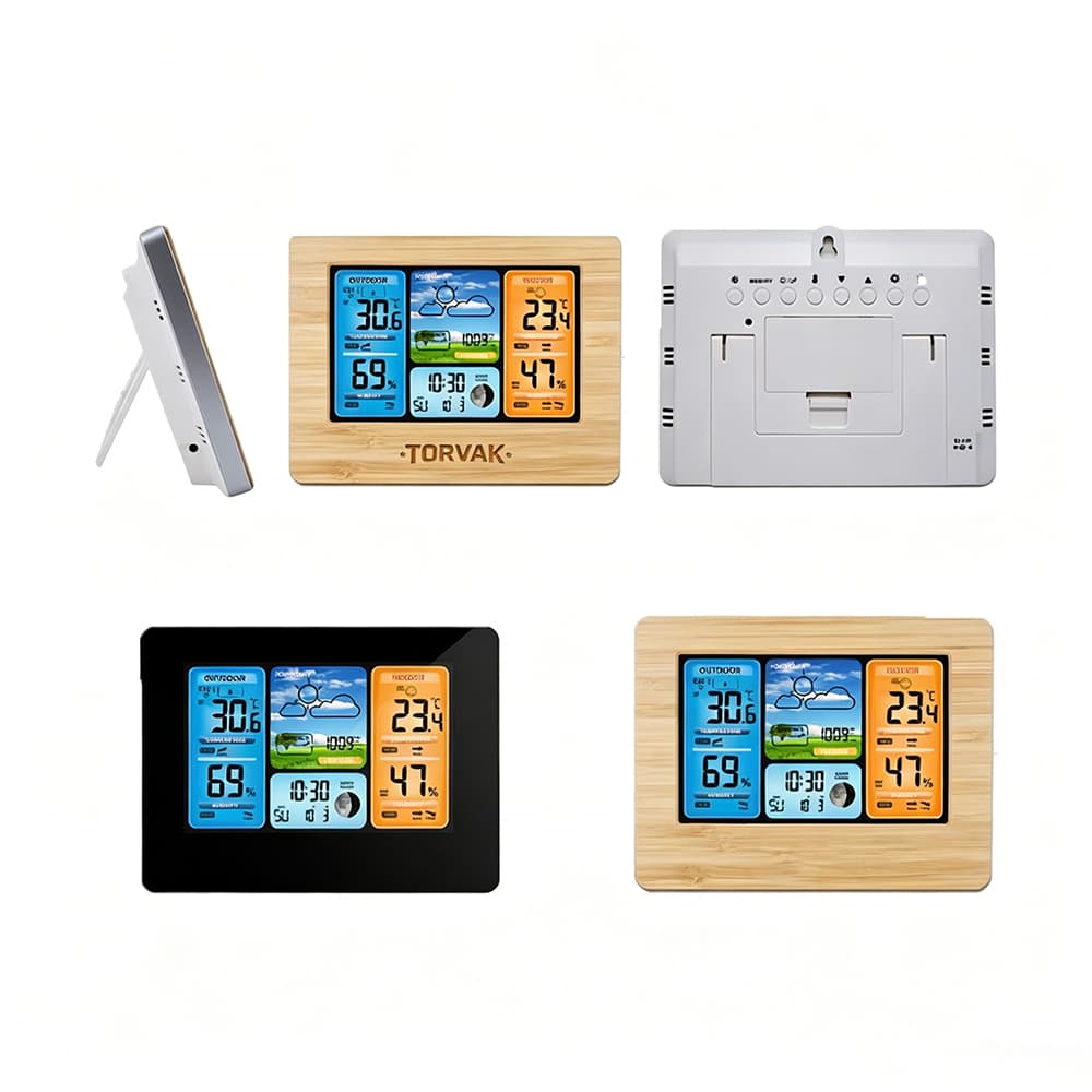 Desktop Weather Station Clock w/ Sensor