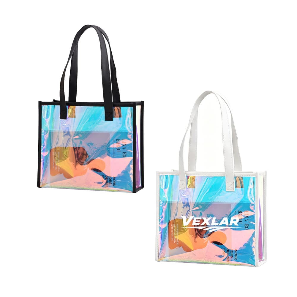Iridescent Clear PVC Tote Bag