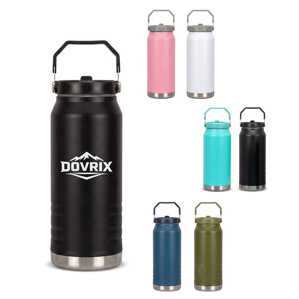 Insulated Stainless Steel Bottle w/ Carry Handle