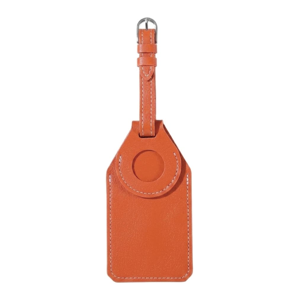 Vegan Leather Luggage Tag w/ Tracker Pocket gallery 2