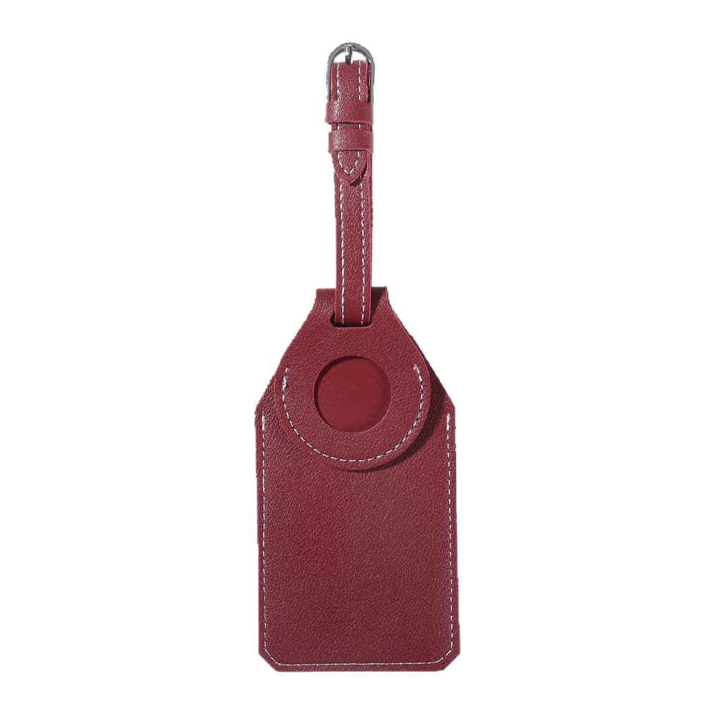 Vegan Leather Luggage Tag w/ Tracker Pocket gallery 5