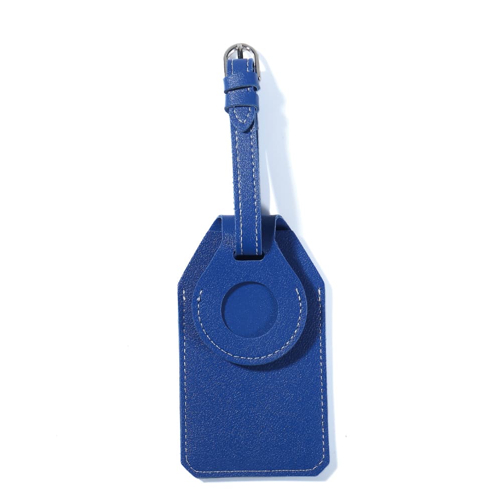 Vegan Leather Luggage Tag w/ Tracker Pocket gallery 4