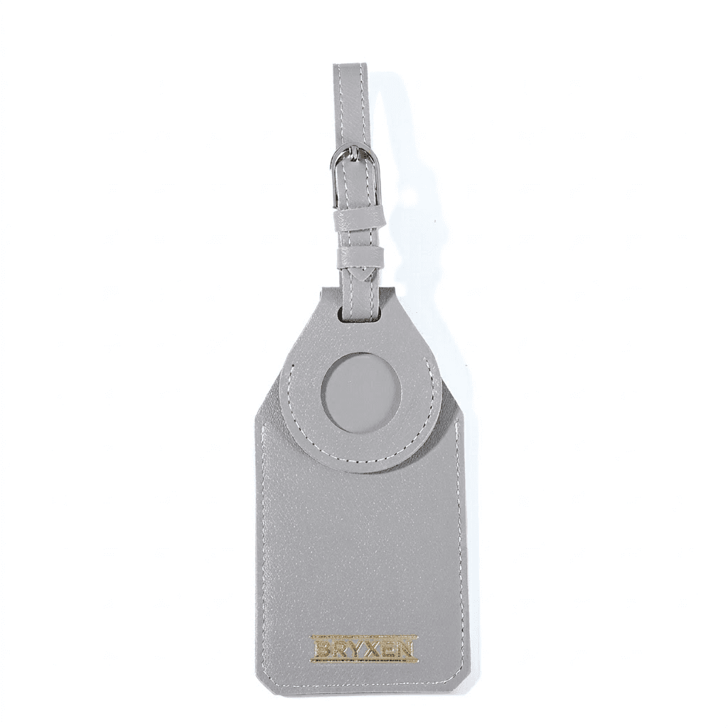 Vegan Leather Luggage Tag w/ Tracker Pocket gallery 8