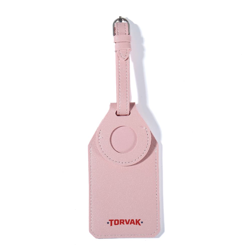 Vegan Leather Luggage Tag w/ Tracker Pocket gallery 7