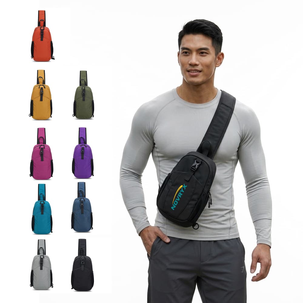 Reversible Strap Nylon Sling Bag